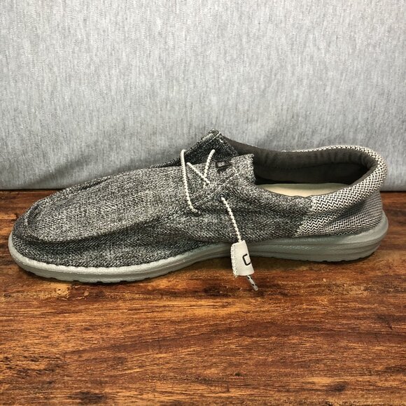 Hey Dude Wally Stretch Mens Size 13 Gray Low Top Causal‎ Shoes